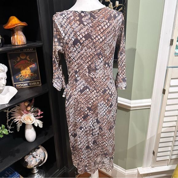 Anthropologies Weston Wear Snakeskin Print Wrap Dress – Size M - Picture 5 of 8